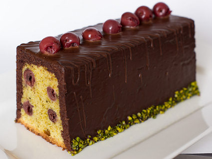Cake Griotte Pistache