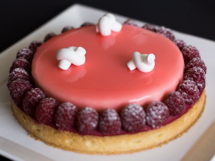 Raspberry Lychee Tart